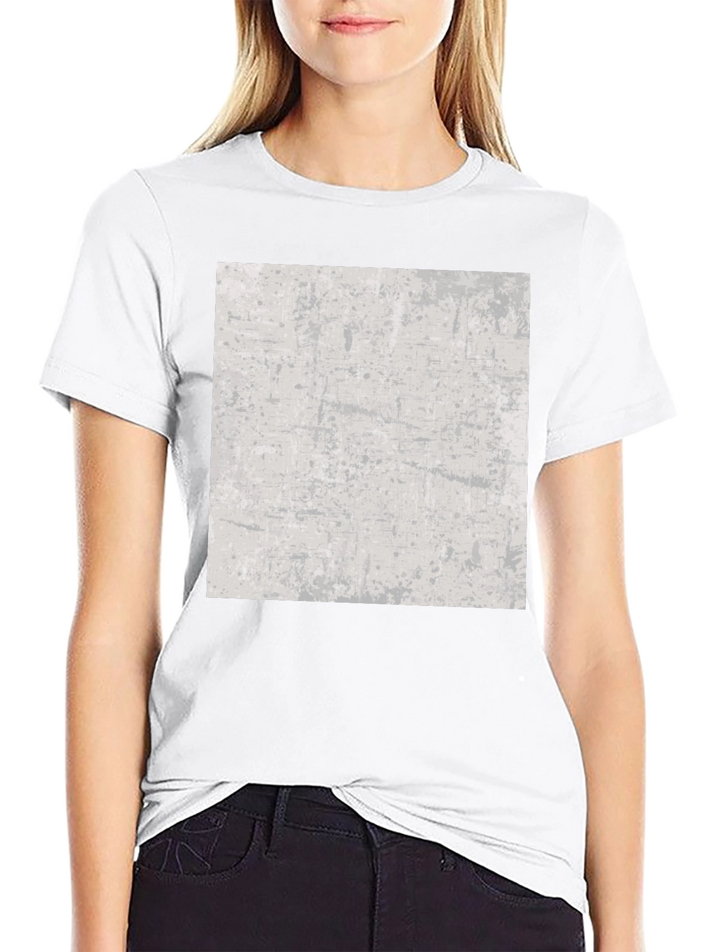 Abstract Print Black T-Shirt