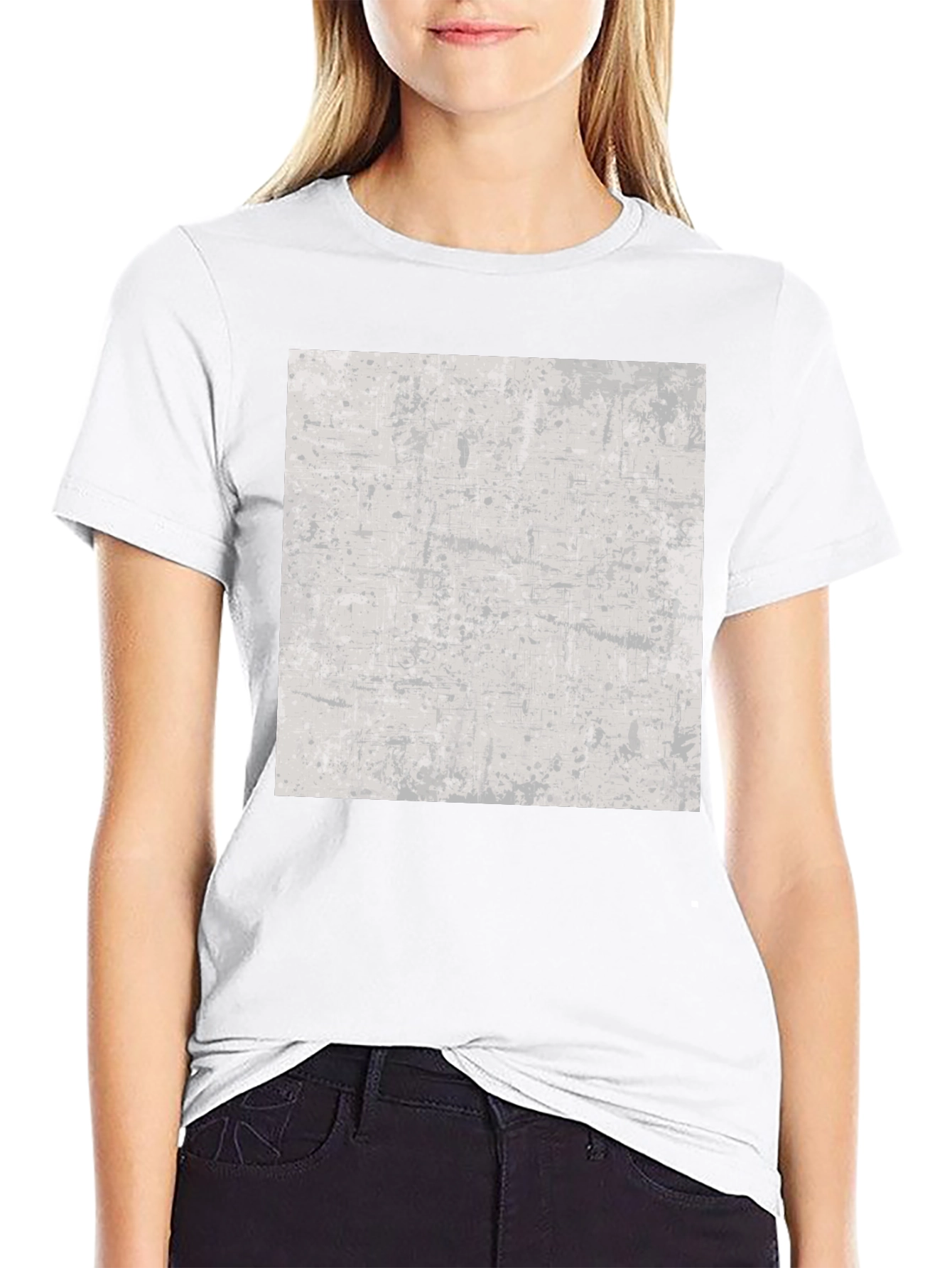 Abstract Print Black T-Shirt