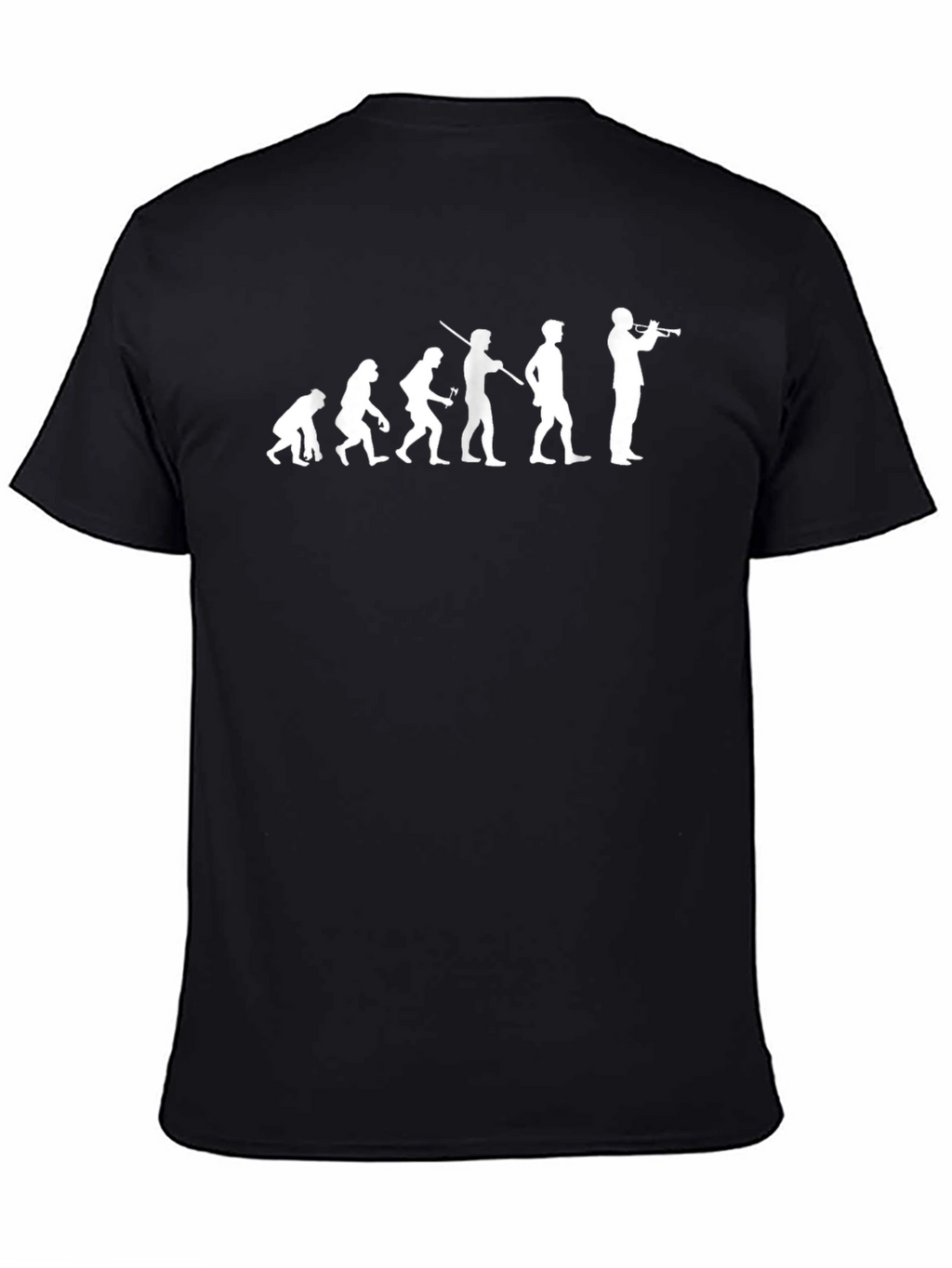 Evolution of Trumpet Player T-Shirt - Black