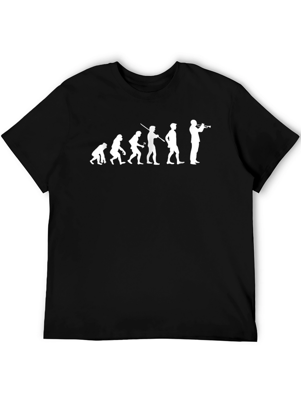 Evolution of Trumpet Player T-Shirt - Black