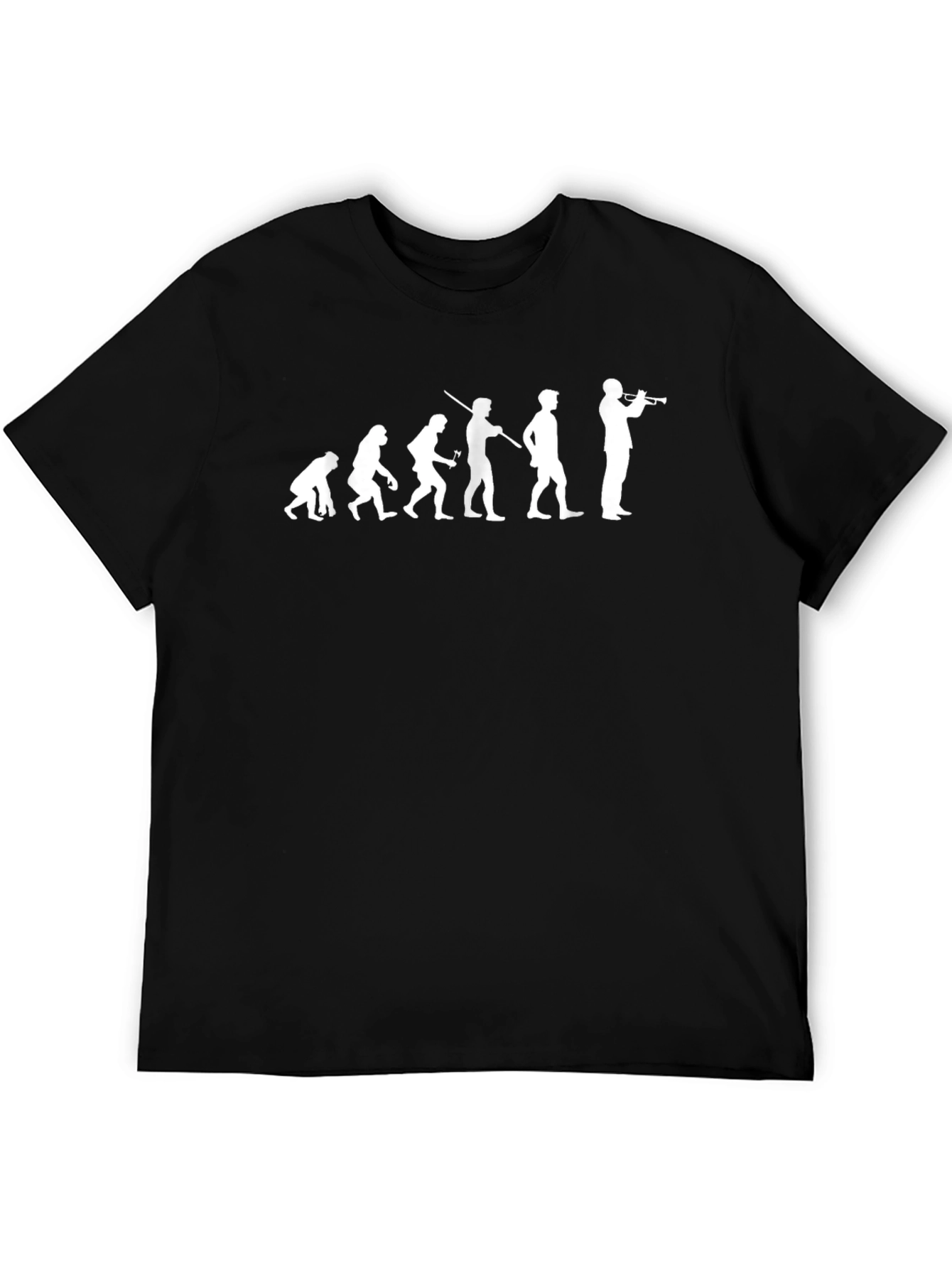 Evolution of Trumpet Player T-Shirt - Black
