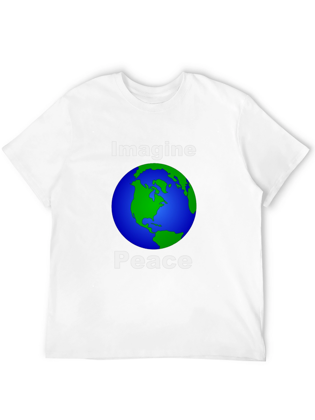Imagine Peace Earth Graphic T-Shirt