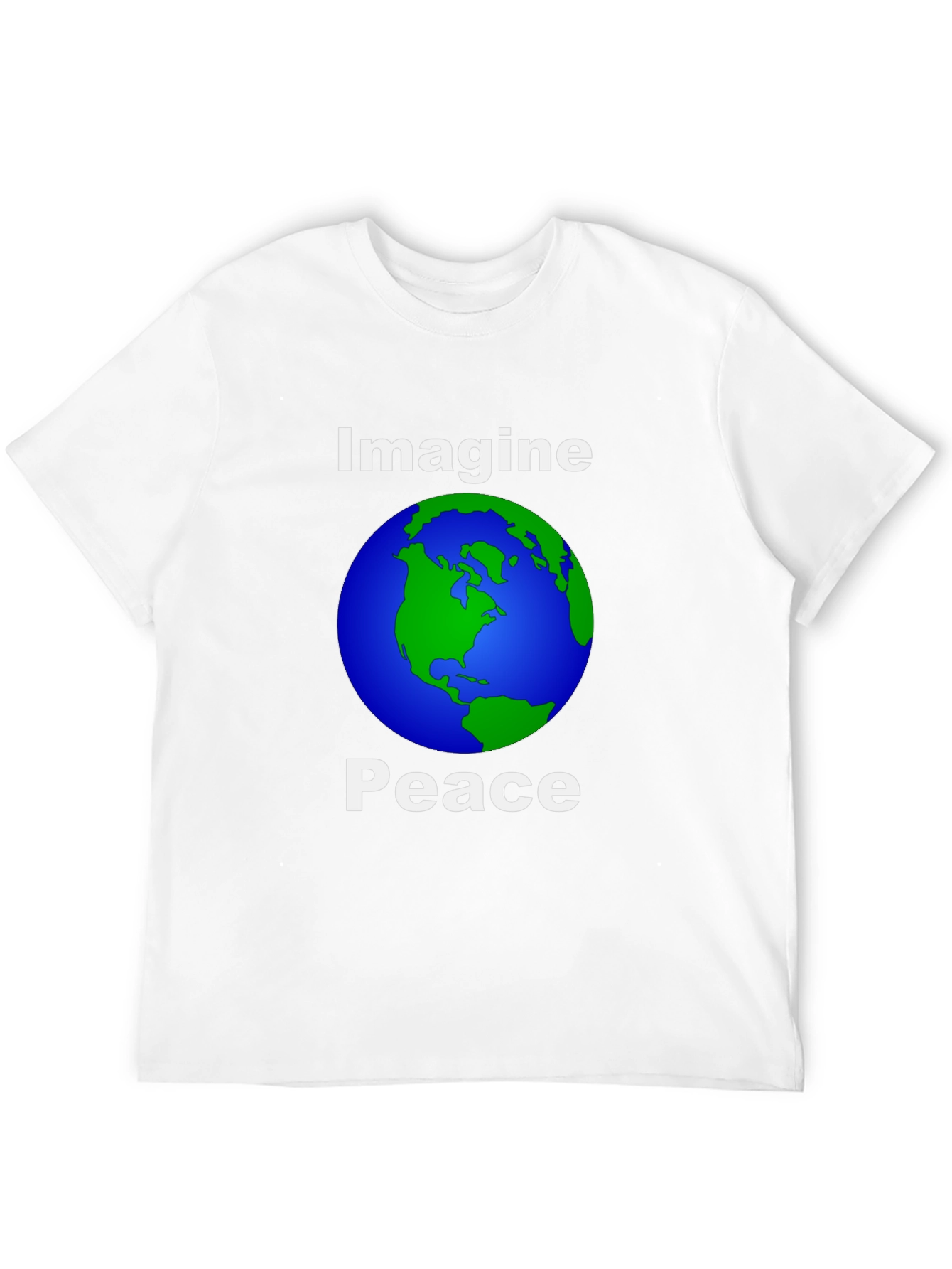 Imagine Peace Earth Graphic T-Shirt