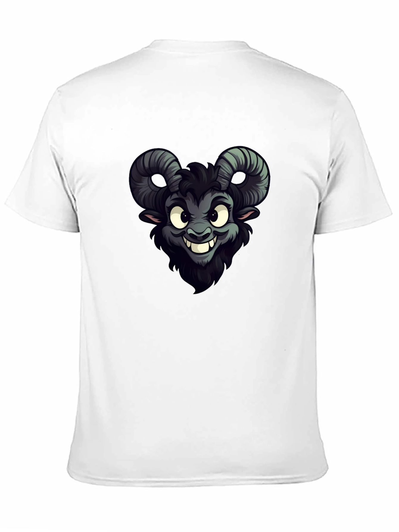 Creepy Cute Goat Cartoon Graphic Tee