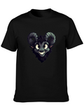 Creepy Cute Goat Cartoon Graphic Tee