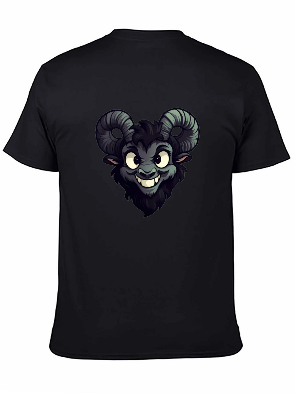 Creepy Cute Goat Cartoon Graphic Tee