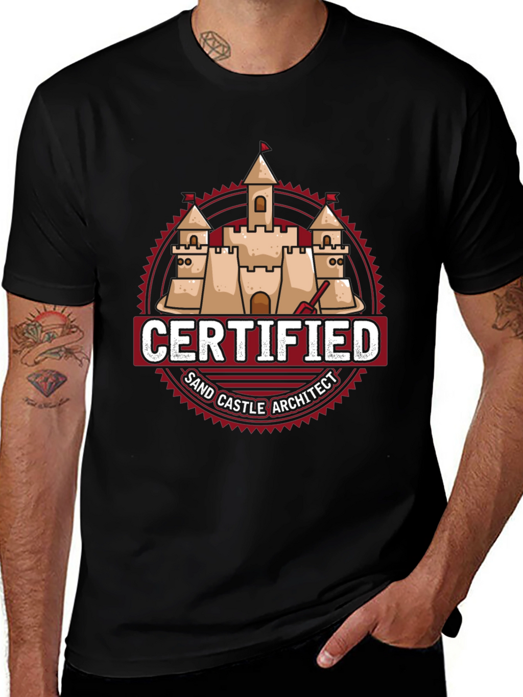 Certified Sand Castle Architect T-Shirt