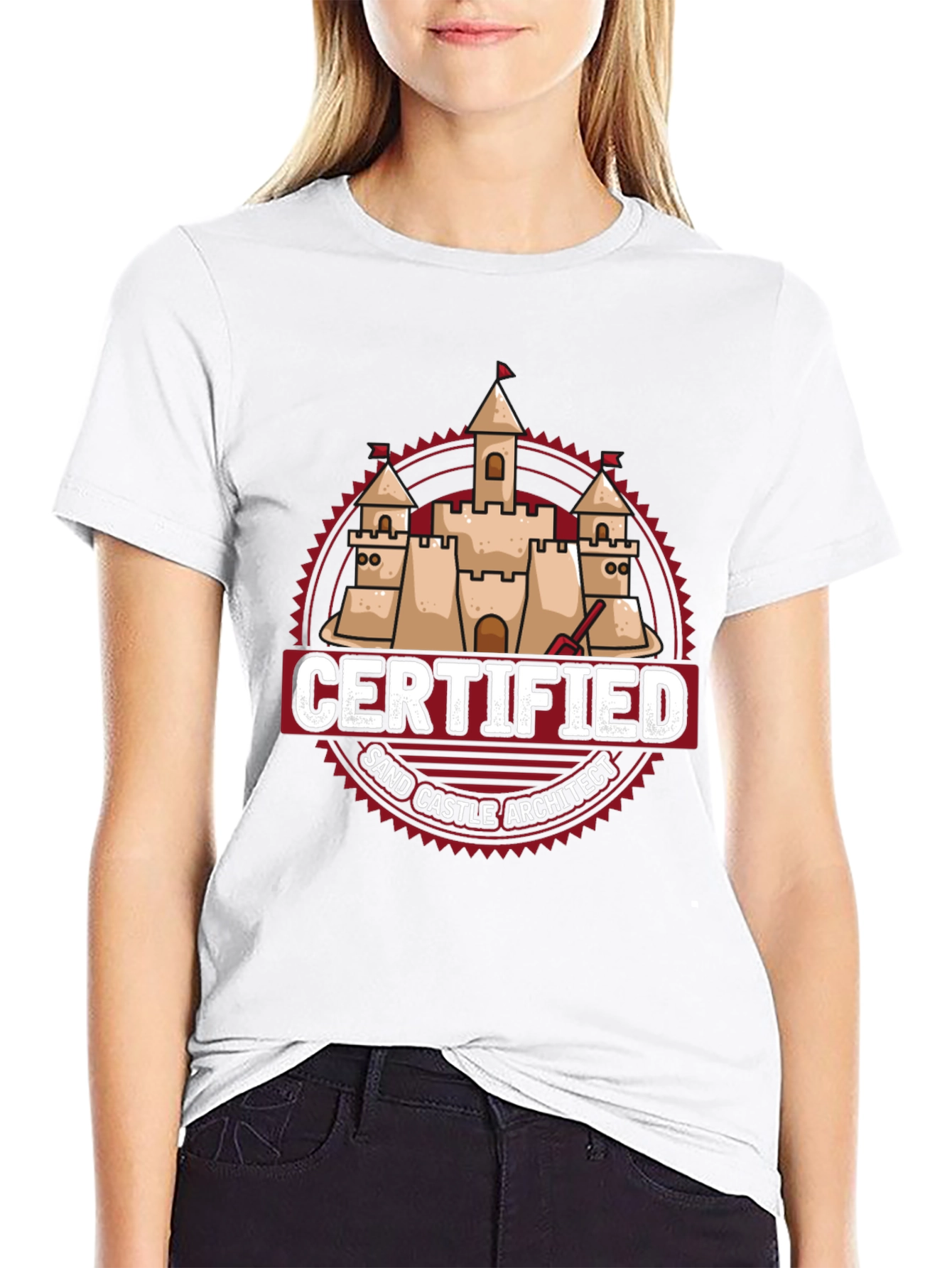 Certified Sand Castle Architect T-Shirt