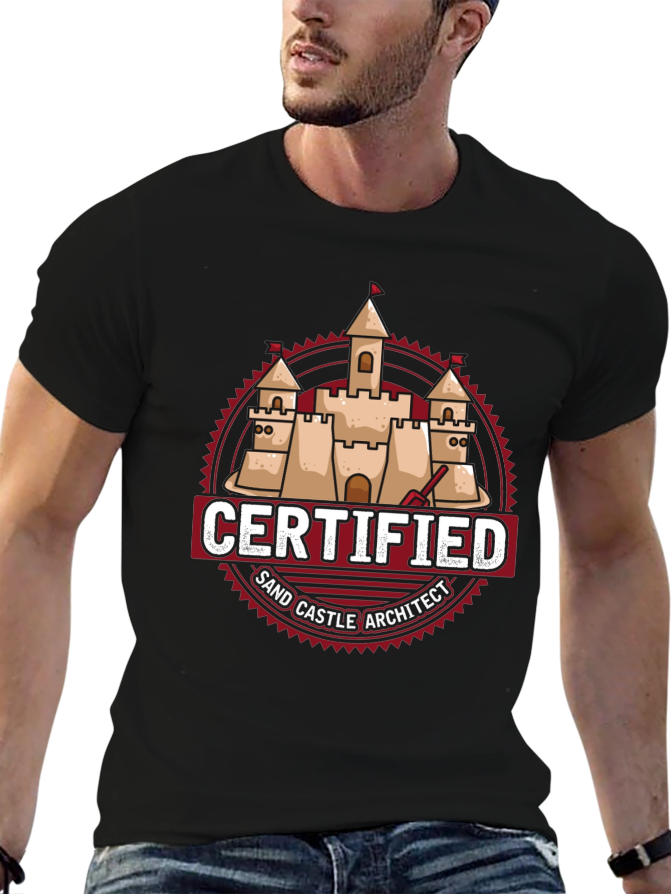 Certified Sand Castle Architect T-Shirt