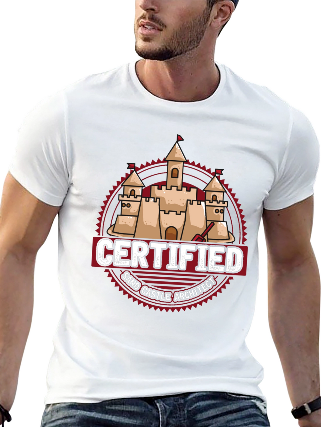 Certified Sand Castle Architect T-Shirt
