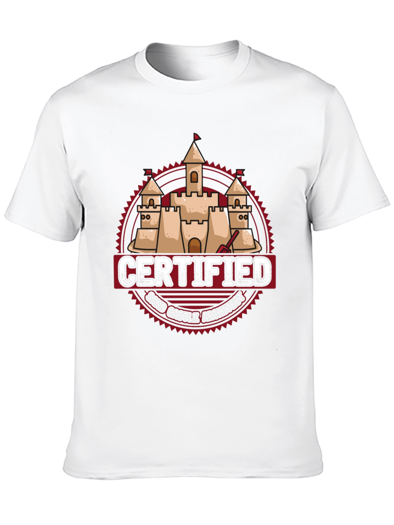 Certified Sand Castle Architect T-Shirt