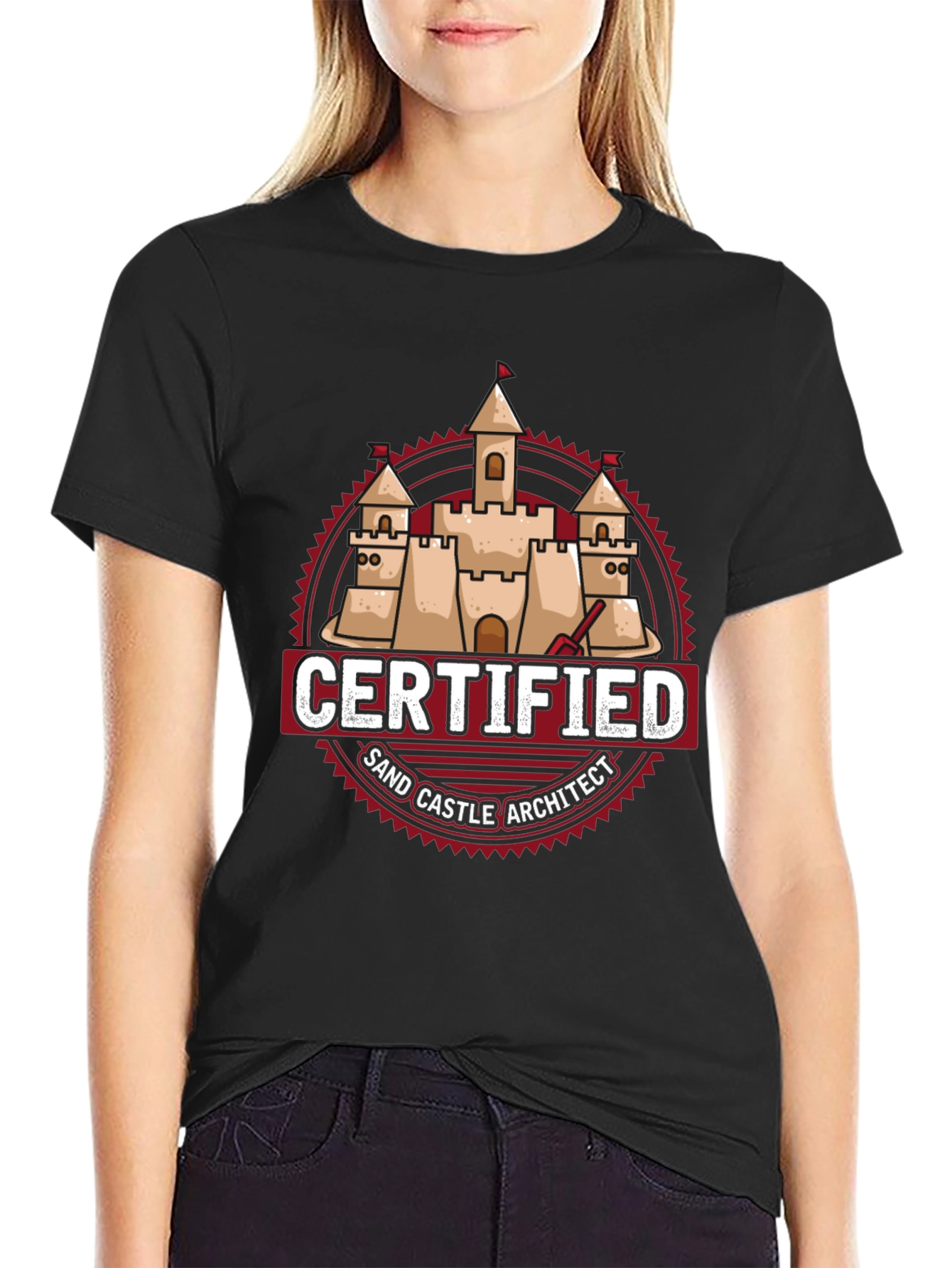 Certified Sand Castle Architect T-Shirt