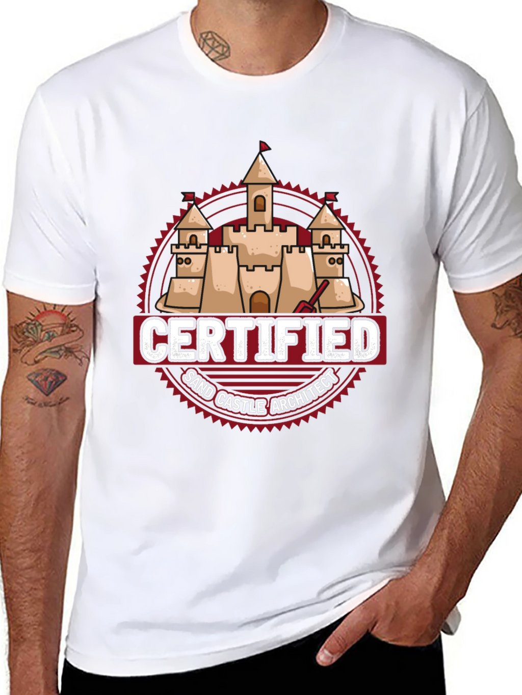 Certified Sand Castle Architect T-Shirt