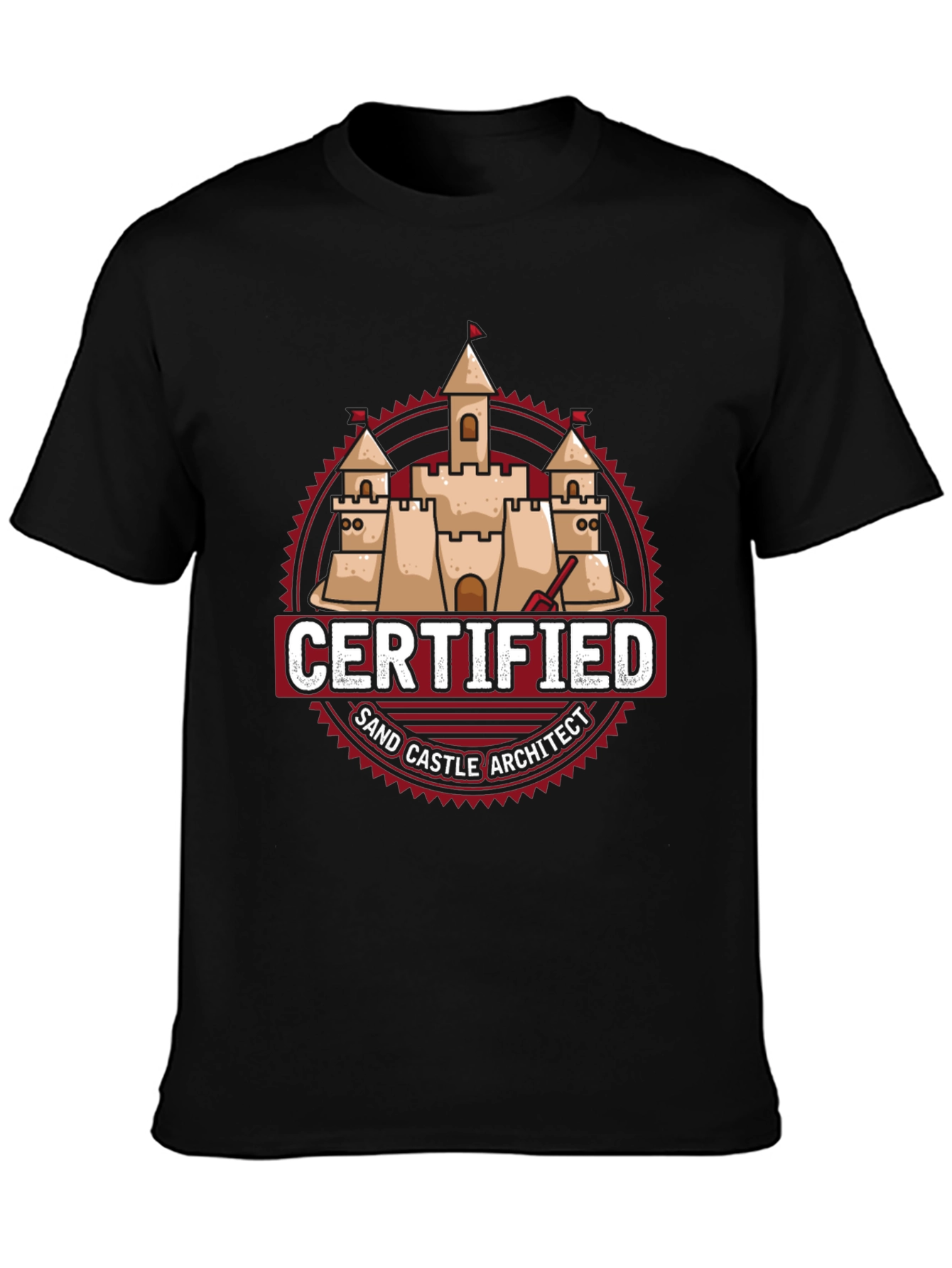 Certified Sand Castle Architect T-Shirt