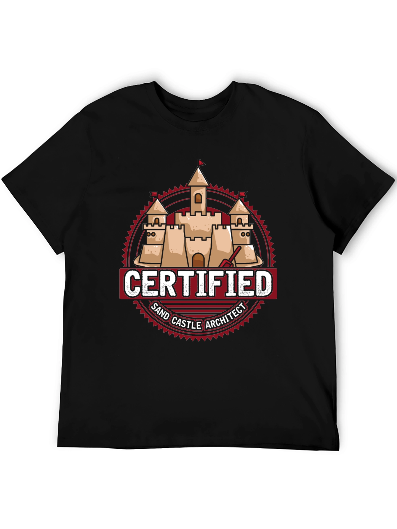 Certified Sand Castle Architect T-Shirt