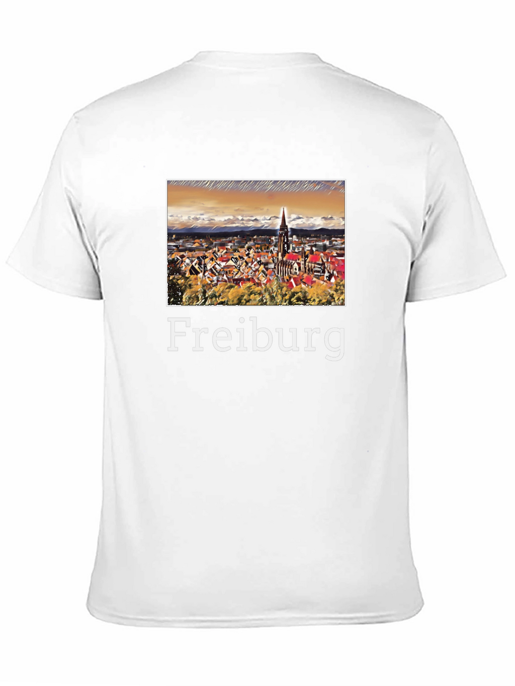 Freiburg Germany Travel Souvenir Black T-Shirt