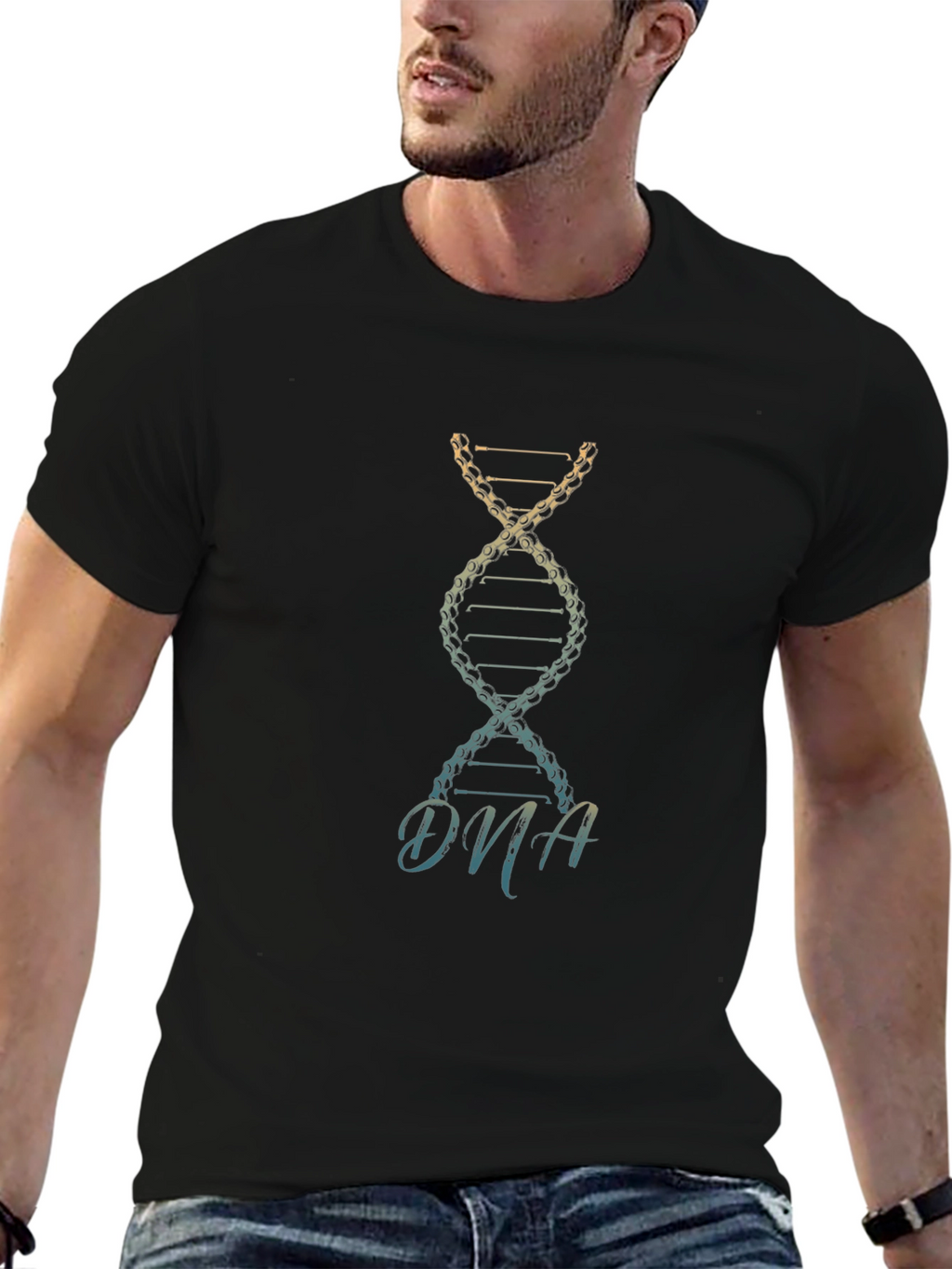 DNA Chain T-Shirt - Unique Science Tee
