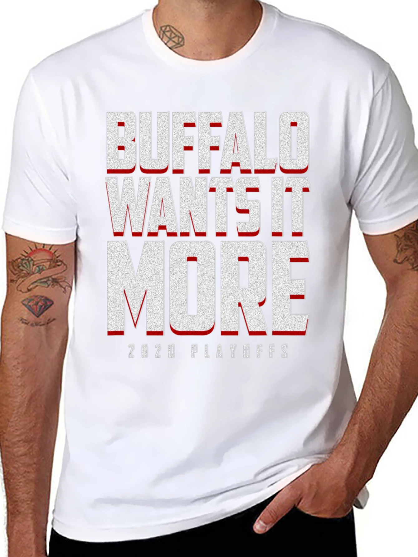 Buffalo Wants It More 2020 Playoffs Graphic T-Shirt
