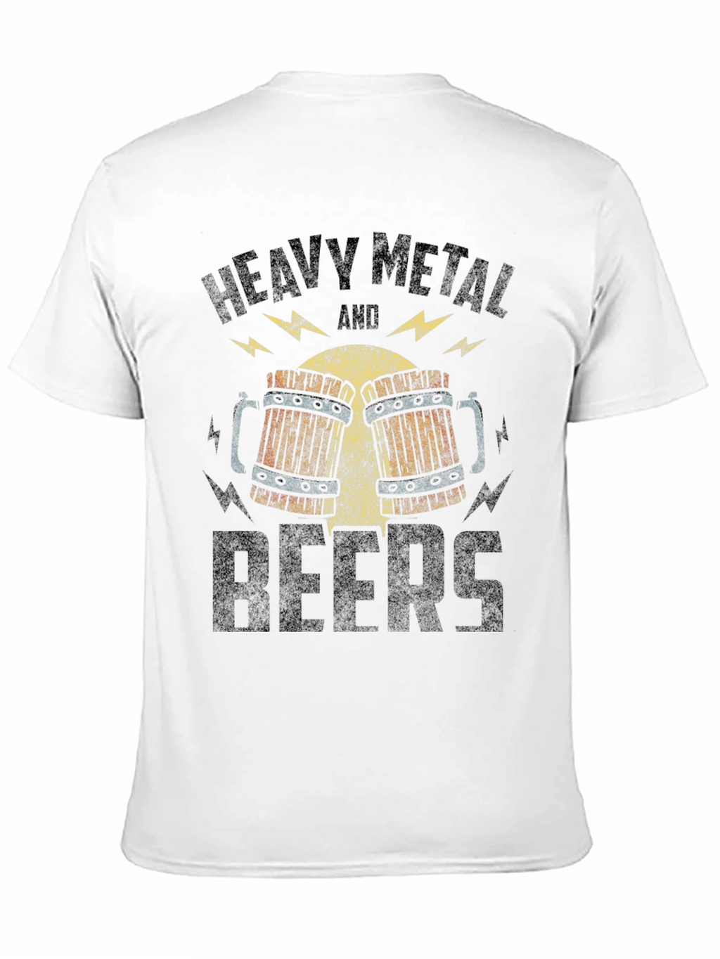 Heavy Metal and Beers Black Graphic Tee