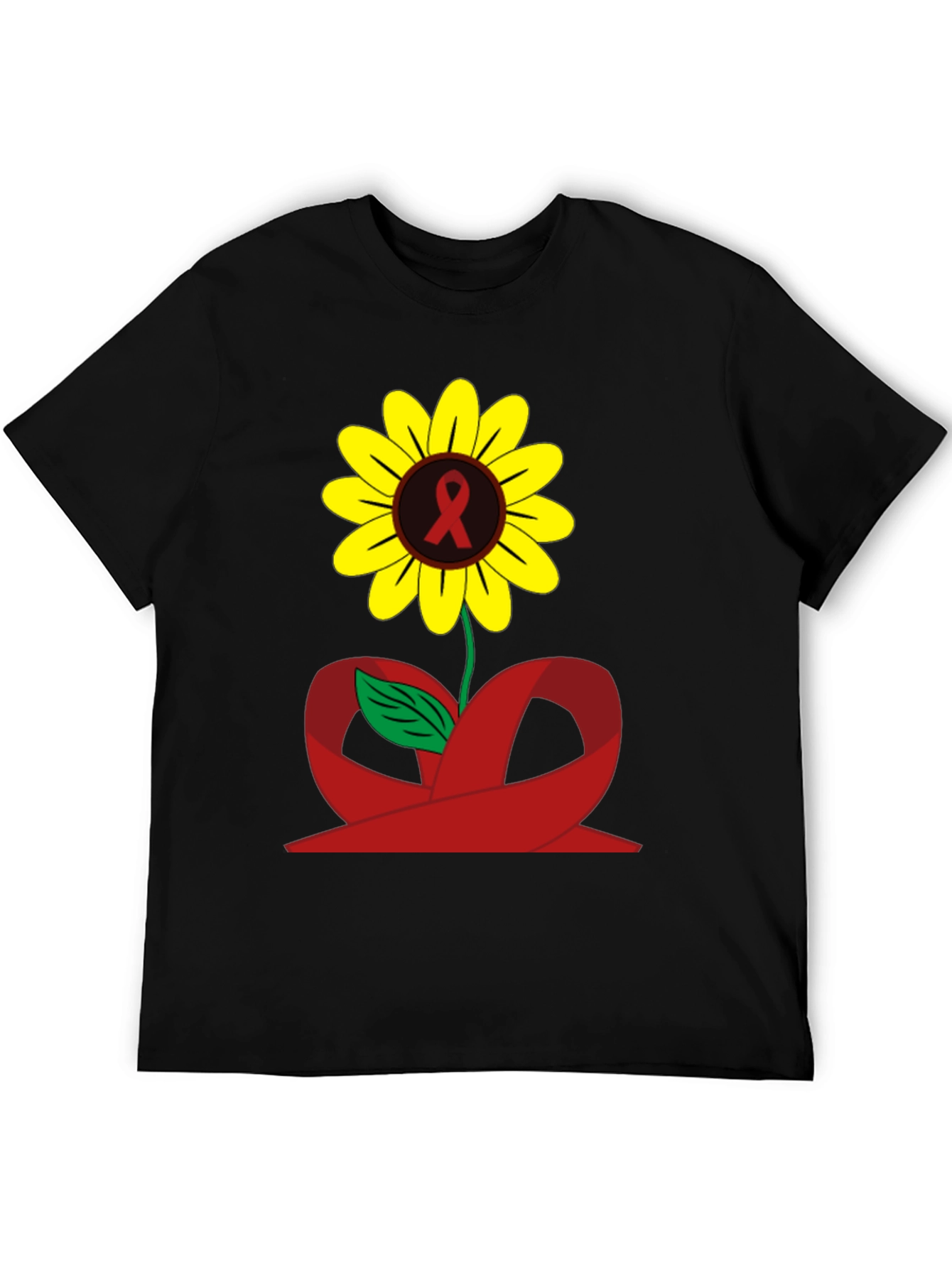 Sunflower Awareness Ribbon Graphic Tee