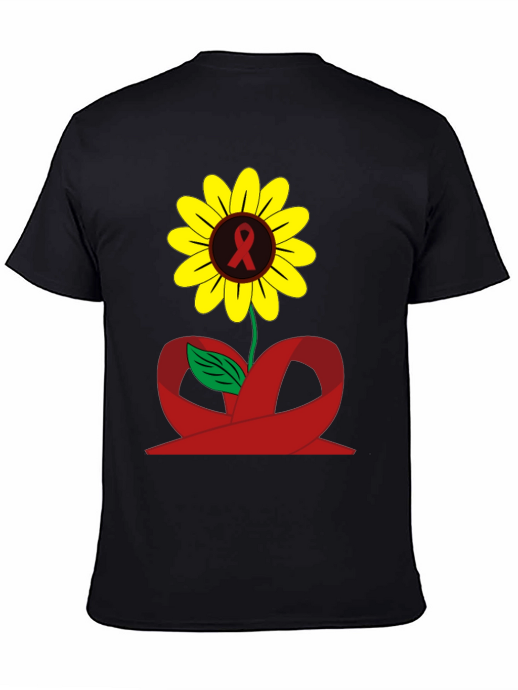 Sunflower Awareness Ribbon Graphic Tee