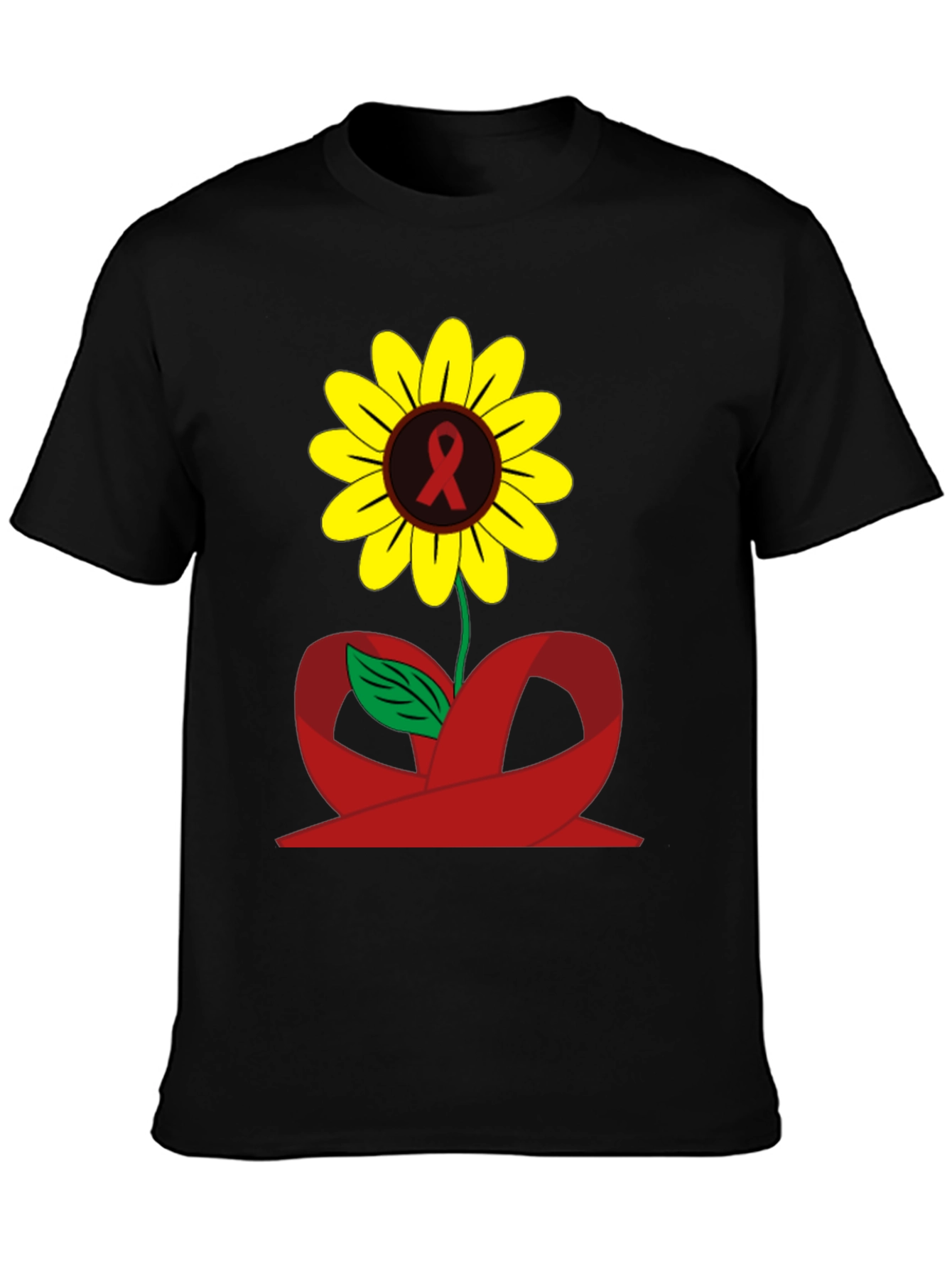 Sunflower Awareness Ribbon Graphic Tee
