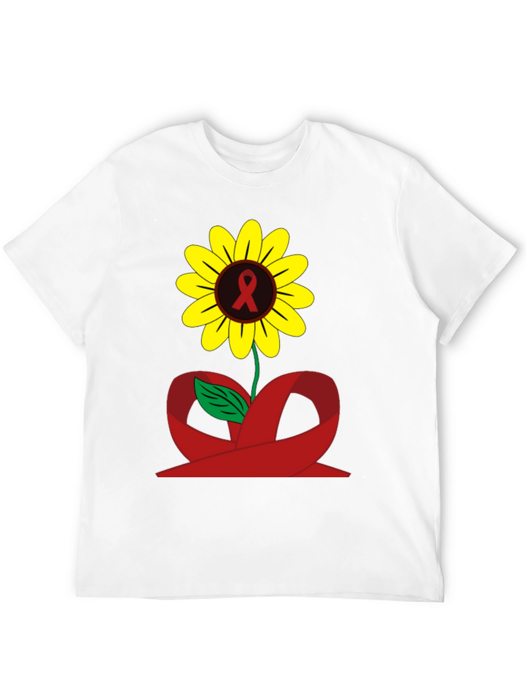Sunflower Awareness Ribbon Graphic Tee