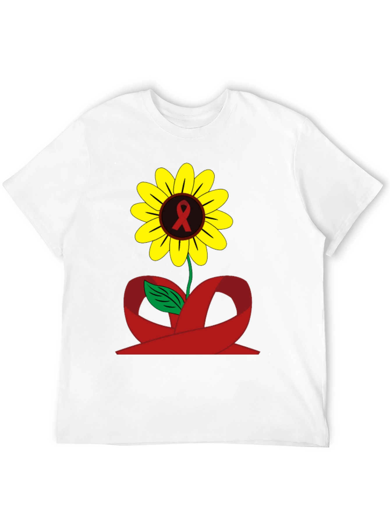 Sunflower Awareness Ribbon Graphic Tee