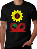 Sunflower Awareness Ribbon Graphic Tee