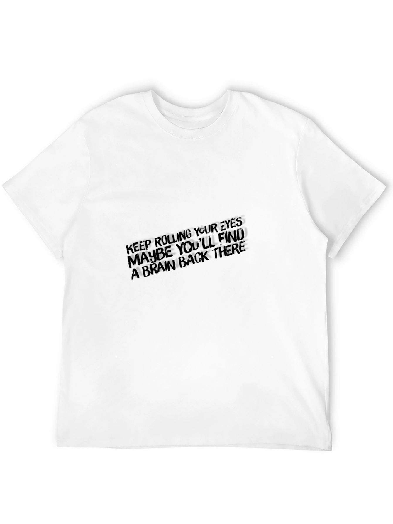 Sarcastic Humor Graphic Tee - Roll Your Eyes