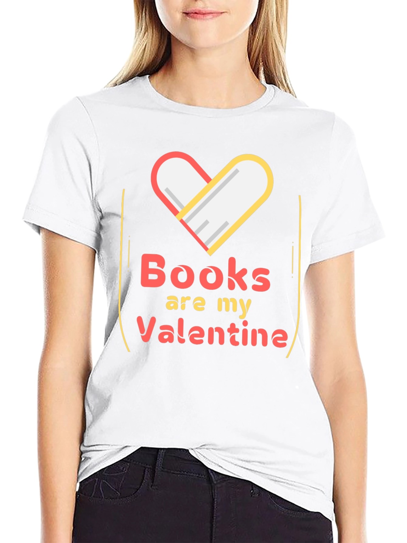 Books Are My Valentine Graphic Tee
