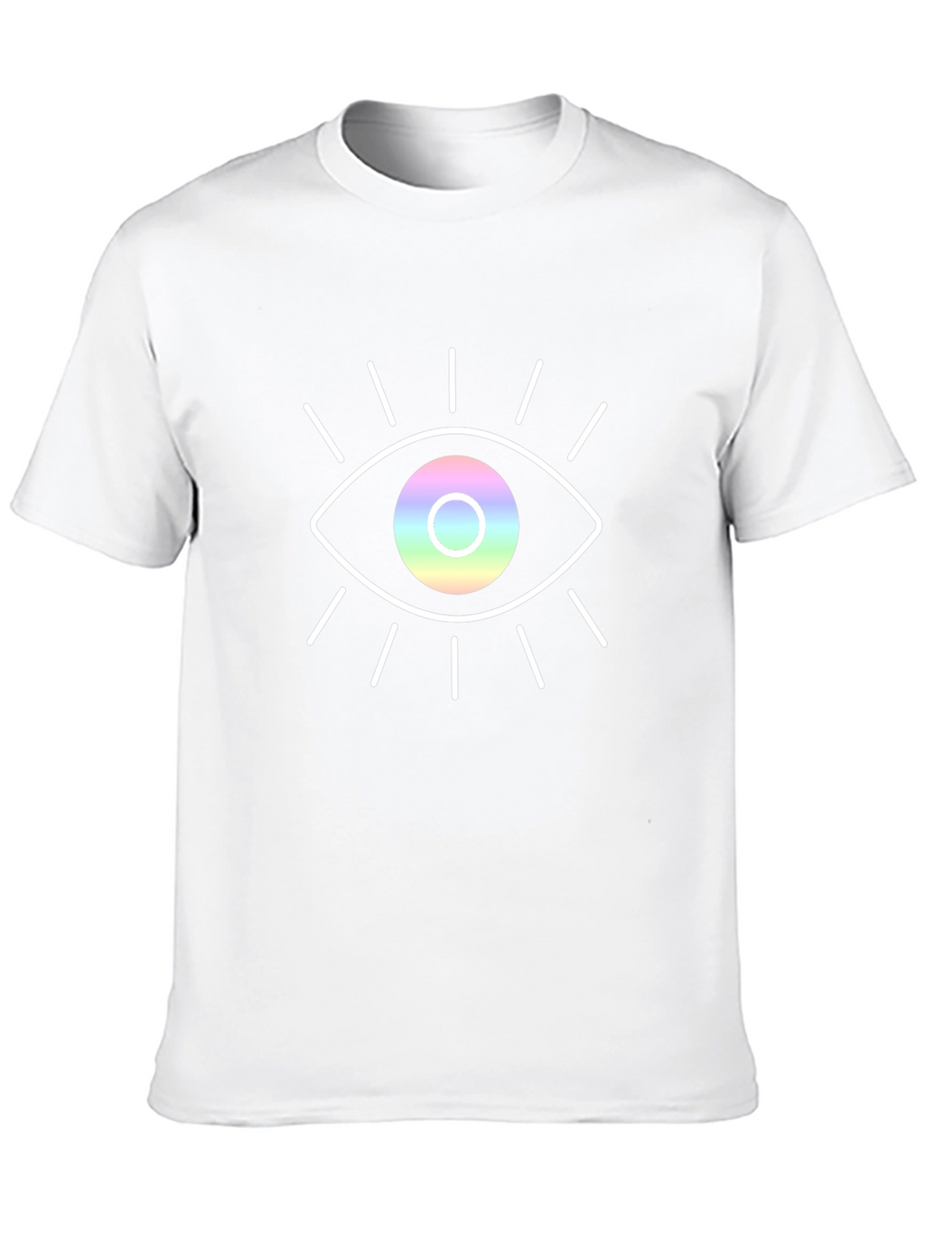 Rainbow Eye Graphic Black T-Shirt