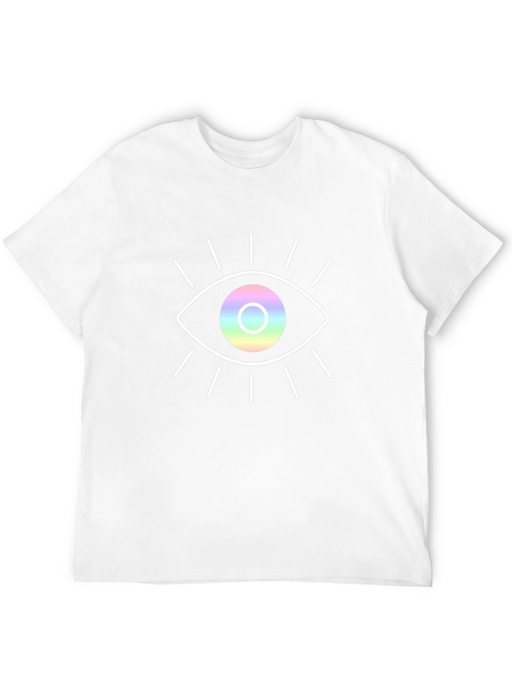 Rainbow Eye Graphic Black T-Shirt