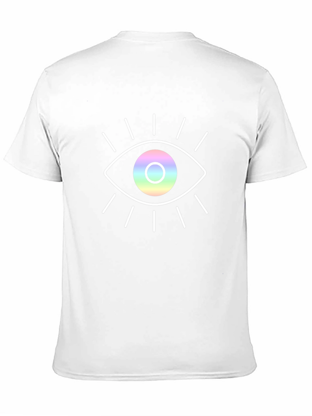 Rainbow Eye Graphic Black T-Shirt