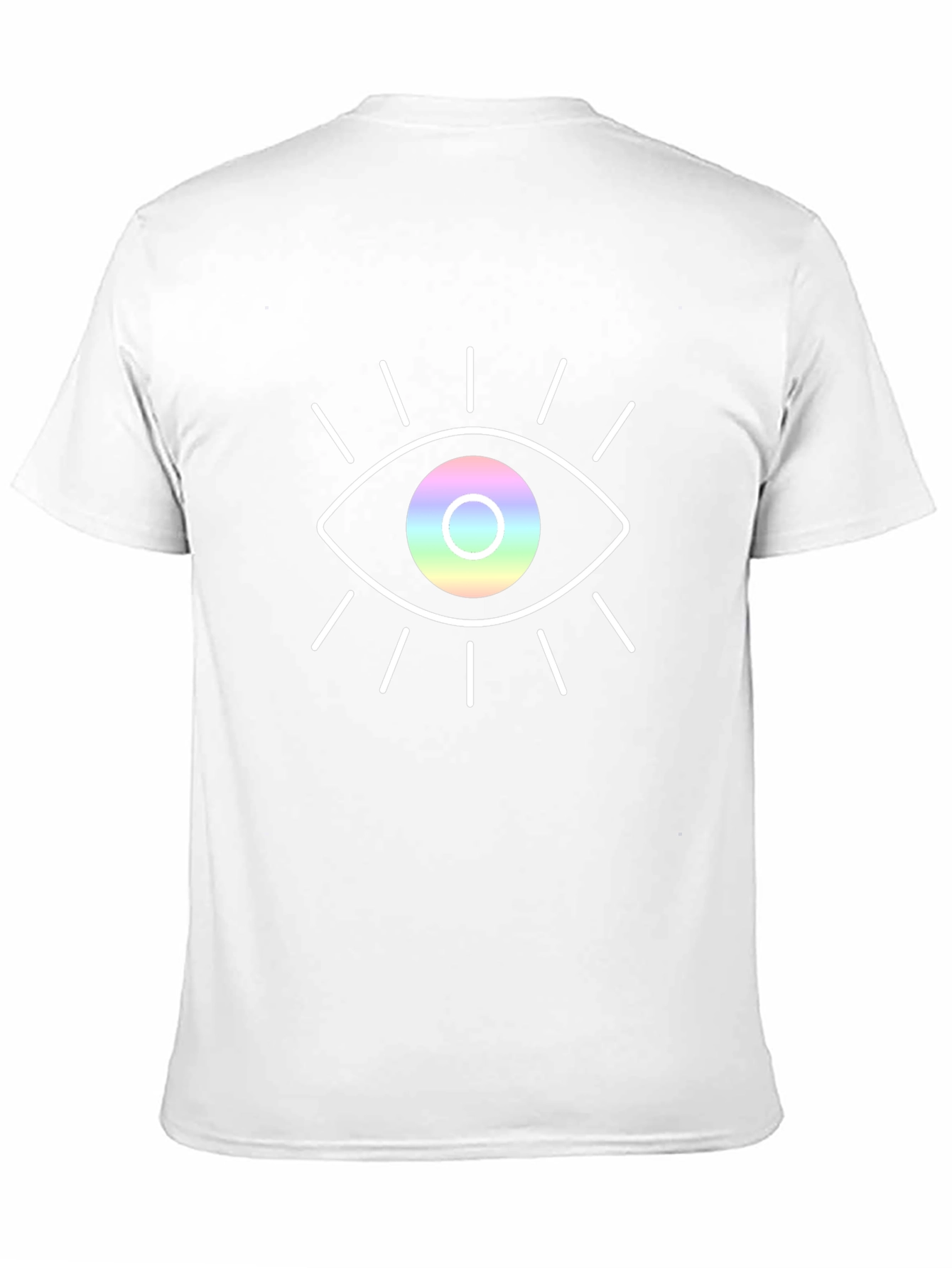 Rainbow Eye Graphic Black T-Shirt