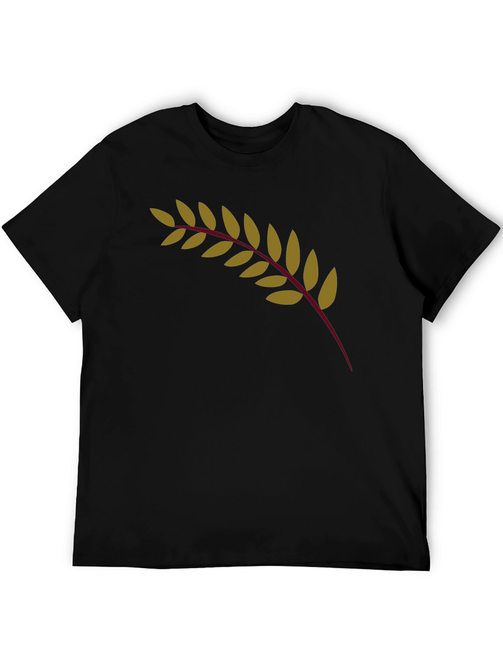 Olive Branch Graphic Black T-Shirt