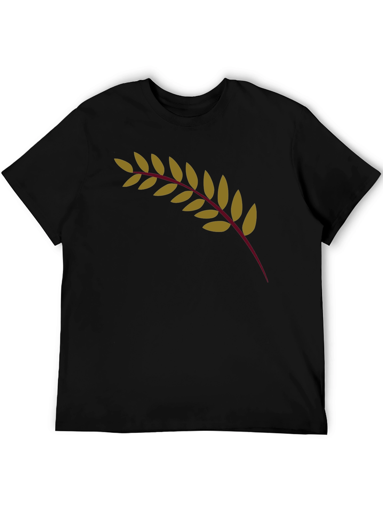 Olive Branch Graphic Black T-Shirt
