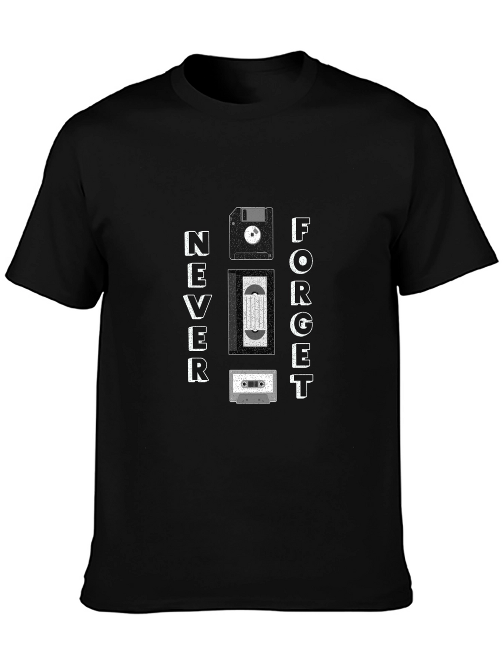 Never Forget Retro Tech T-Shirt