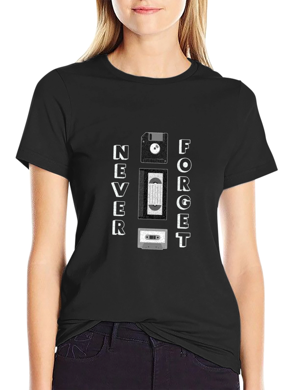 Never Forget Retro Tech T-Shirt