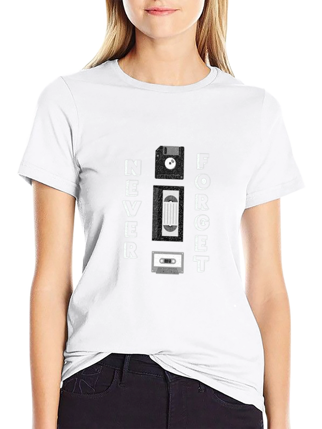 Never Forget Retro Tech T-Shirt