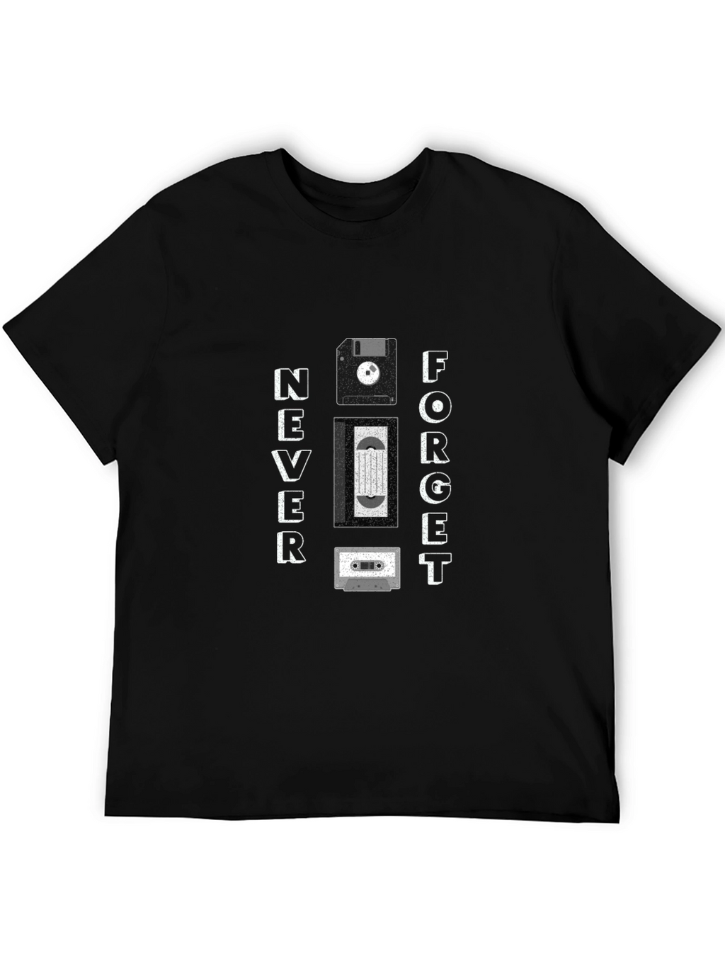 Never Forget Retro Tech T-Shirt