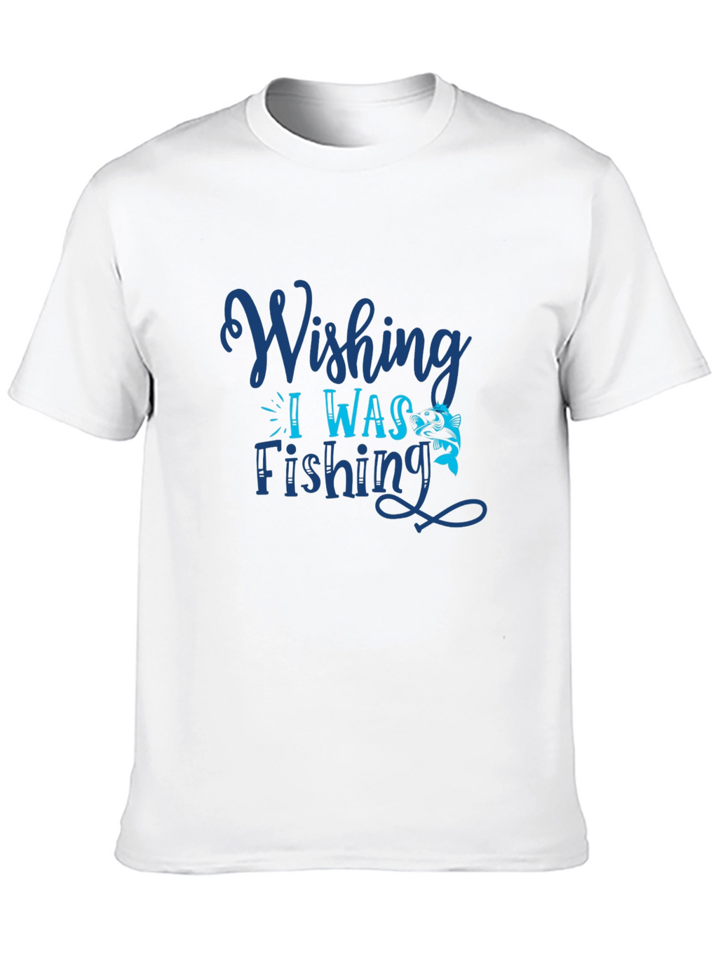 Wishing I Was Fishing Graphic Tee
