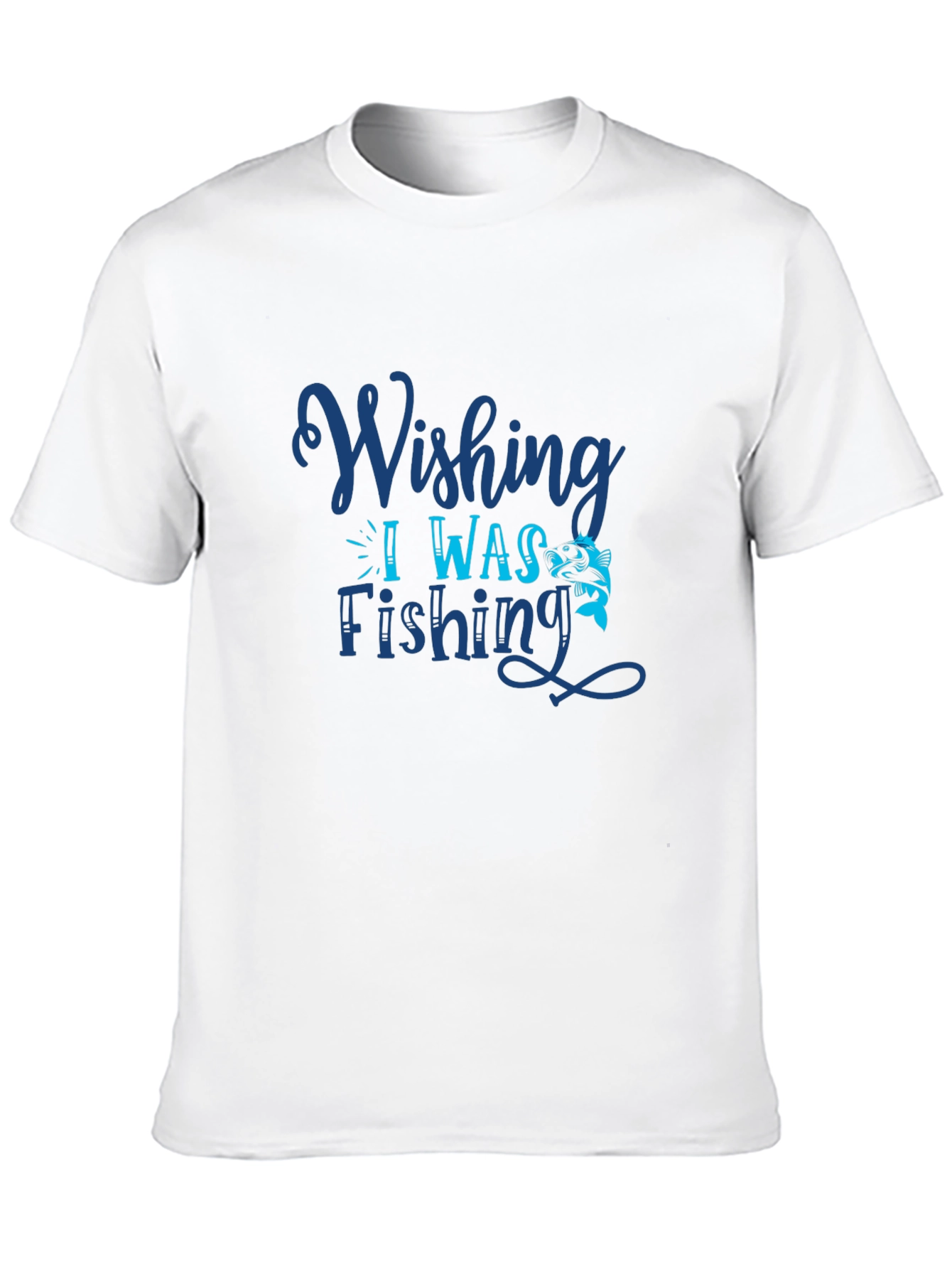 Wishing I Was Fishing Graphic Tee