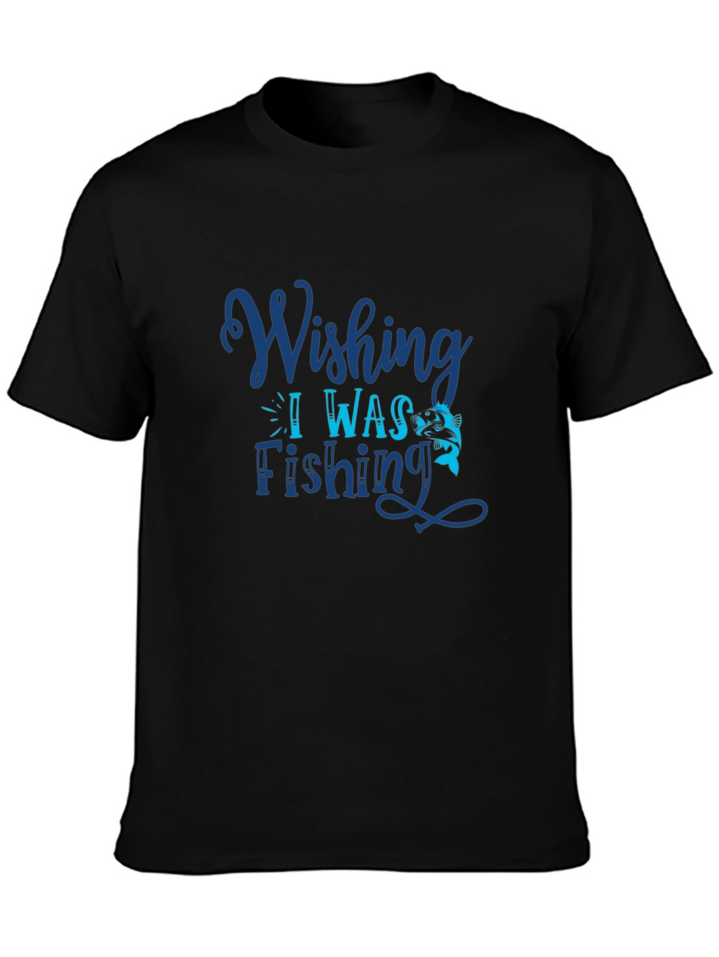 Wishing I Was Fishing Graphic Tee