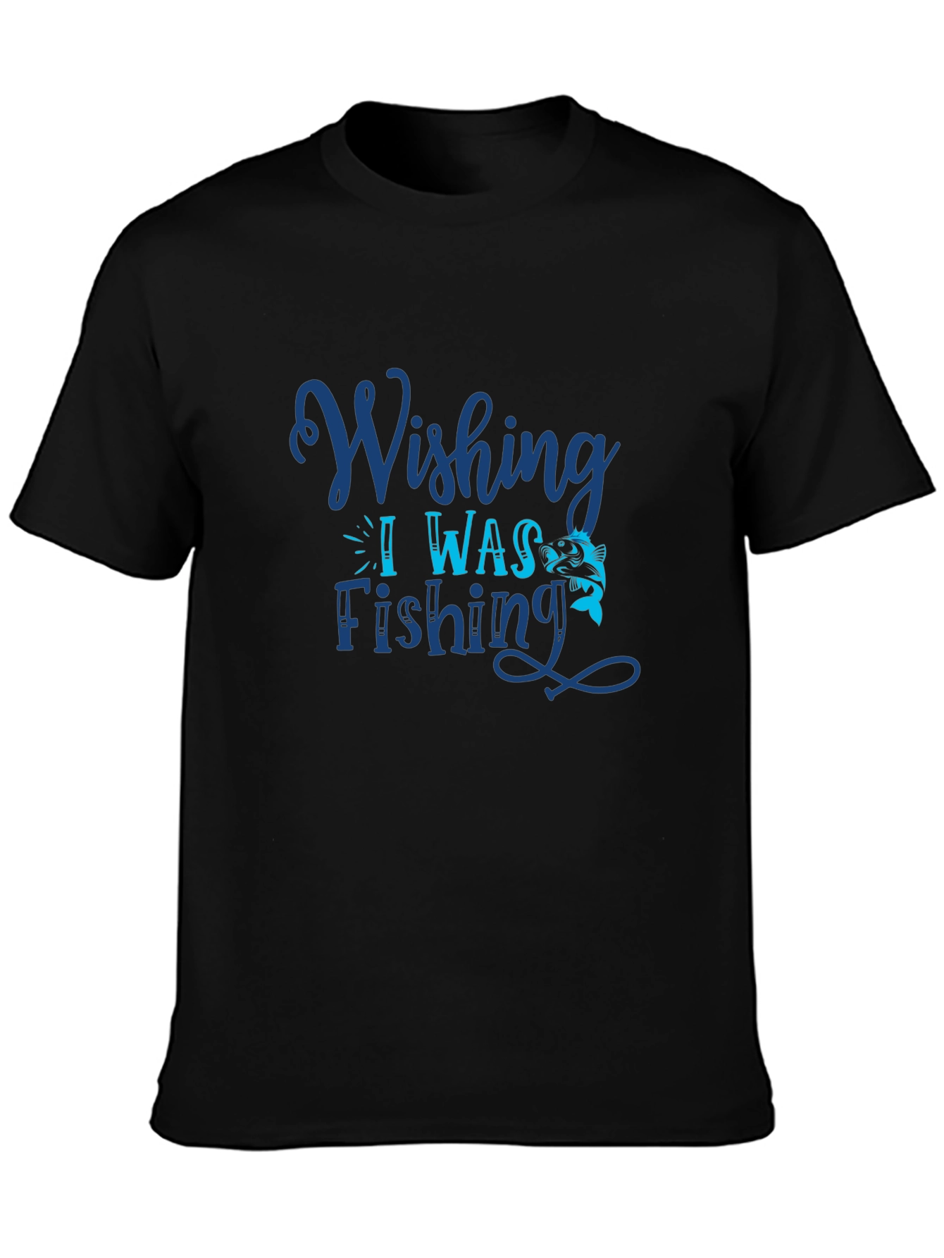 Wishing I Was Fishing Graphic Tee