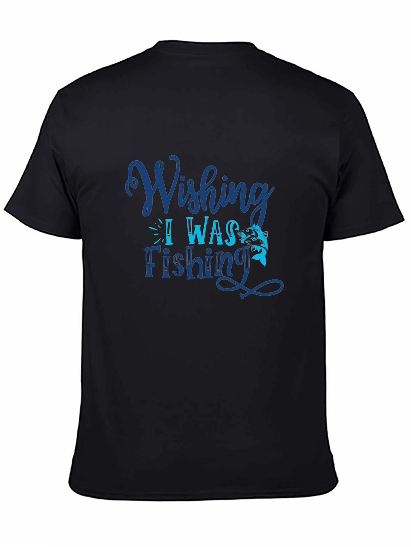 Wishing I Was Fishing Graphic Tee