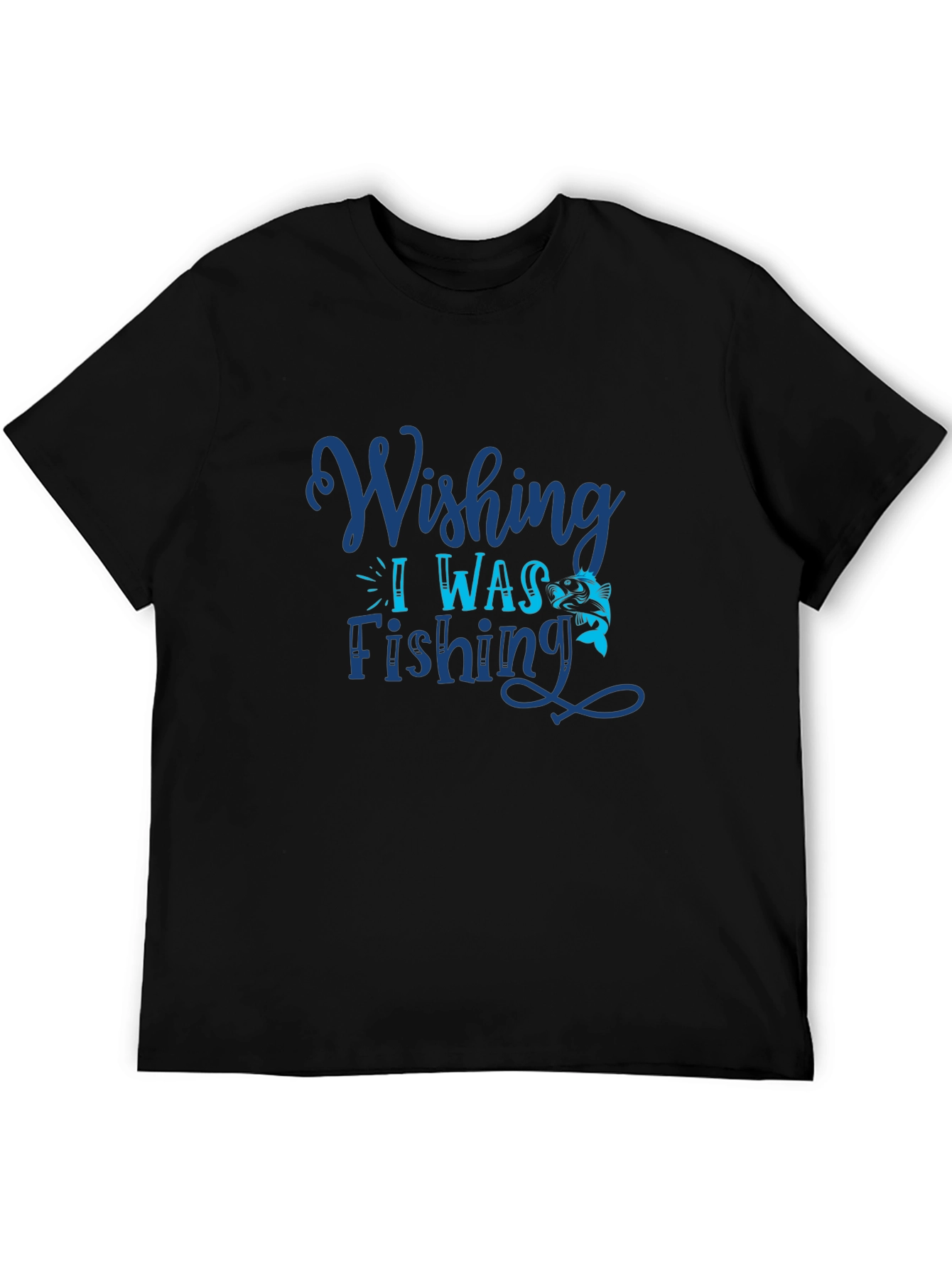 Wishing I Was Fishing Graphic Tee
