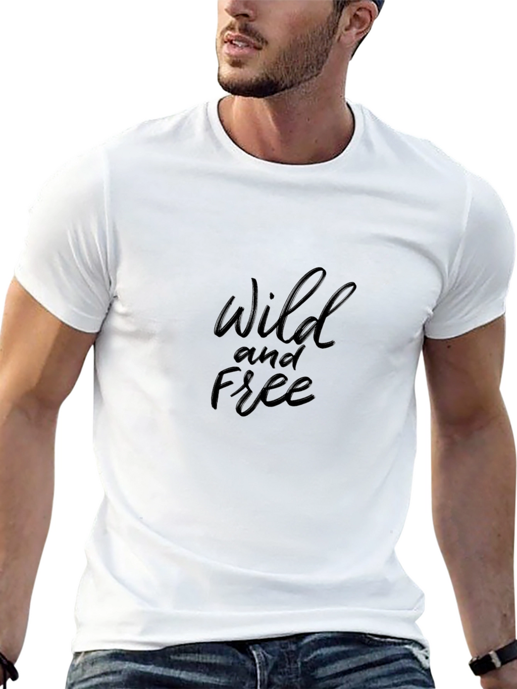Wild and Free Black Graphic Tee