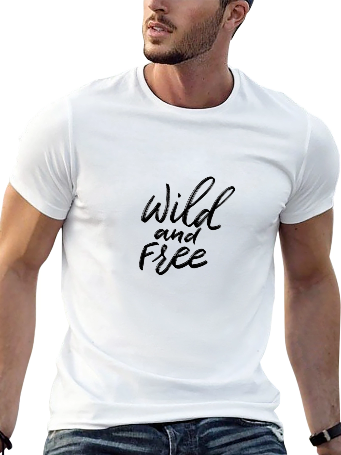 Wild and Free Black Graphic Tee