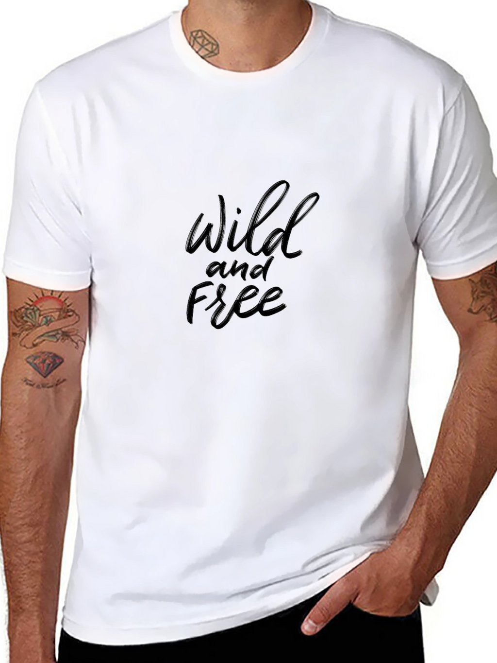 Wild and Free Black Graphic Tee